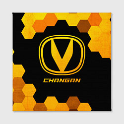 Холст квадратный Changan - gold gradient, цвет: 3D-принт — фото 2