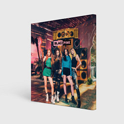 Холст квадратный Blackpink girls poster, цвет: 3D-принт