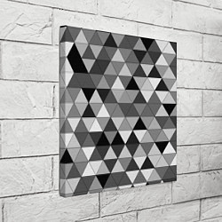 Холст квадратный Геометрические фигуры треугольник, цвет: 3D-принт — фото 2
