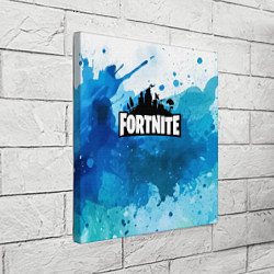 Холст квадратный Fortnite Logo Paint, цвет: 3D-принт — фото 2