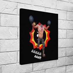 Холст квадратный Serious Sam - kamikaze, цвет: 3D-принт — фото 2