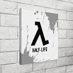 Холст квадратный Half-Life glitch на светлом фоне, цвет: 3D-принт — фото 2