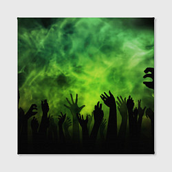 Холст квадратный Зомби вечеринка, цвет: 3D-принт — фото 2