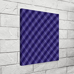 Холст квадратный Синий тартан, цвет: 3D-принт — фото 2