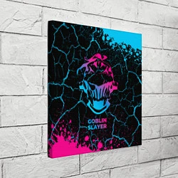 Холст квадратный Goblin Slayer - neon gradient, цвет: 3D-принт — фото 2