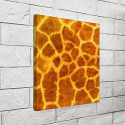 Холст квадратный Шкура жирафа - текстура, цвет: 3D-принт — фото 2