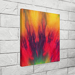 Холст квадратный Огненный тай дай, цвет: 3D-принт — фото 2