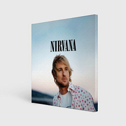 Холст квадратный Тру фанат Nirvana, цвет: 3D-принт