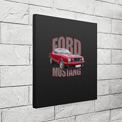Холст квадратный Автомашина Ford Mustang, цвет: 3D-принт — фото 2