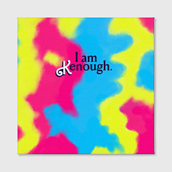 Холст квадратный I Am Kenough Tie-Dye, цвет: 3D-принт — фото 2
