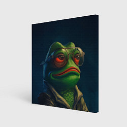 Холст квадратный Pepe frog, цвет: 3D-принт