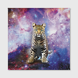Холст квадратный Space leopard, цвет: 3D-принт — фото 2