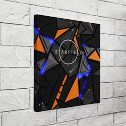 Холст квадратный Starfield logo abstract, цвет: 3D-принт — фото 2