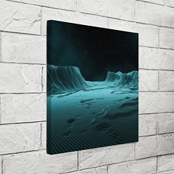 Холст квадратный Space landscape - vaporwave, цвет: 3D-принт — фото 2