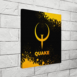 Холст квадратный Quake - gold gradient, цвет: 3D-принт — фото 2