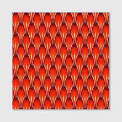 Холст квадратный Шкура красного дракона, цвет: 3D-принт — фото 2