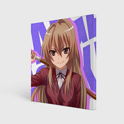 Холст квадратный Toradora Тайга Aisaka, цвет: 3D-принт