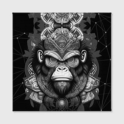 Холст квадратный Кинг Конг король обезьян на фоне созвездия, цвет: 3D-принт — фото 2
