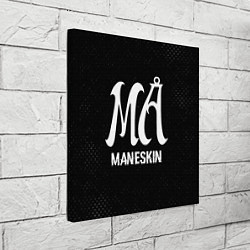 Холст квадратный Maneskin glitch на темном фоне, цвет: 3D-принт — фото 2