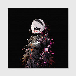 Холст квадратный 2b from nier automata, цвет: 3D-принт — фото 2