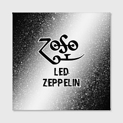 Холст квадратный Led Zeppelin glitch на светлом фоне, цвет: 3D-принт — фото 2