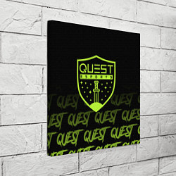 Холст квадратный Quest esports, цвет: 3D-принт — фото 2