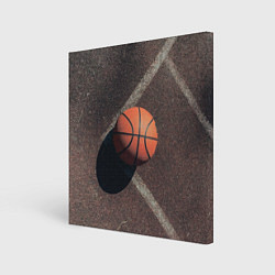 Холст квадратный Мяч баскетбольный, цвет: 3D-принт