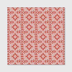 Холст квадратный Сварожич - славянский орнамент, цвет: 3D-принт — фото 2