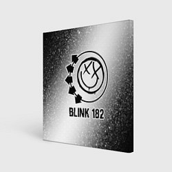 Холст квадратный Blink 182 glitch на светлом фоне, цвет: 3D-принт