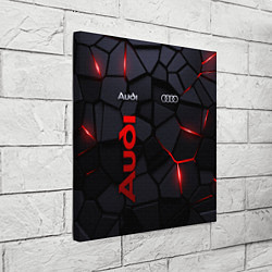 Холст квадратный Audi - плиты с эффектом свечения, цвет: 3D-принт — фото 2