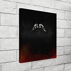 Холст квадратный Алекс в стиле Металлика, цвет: 3D-принт — фото 2