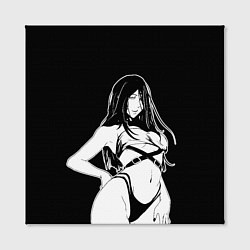 Холст квадратный Унохана на черном фоне, цвет: 3D-принт — фото 2