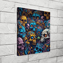 Холст квадратный Psy skulls, цвет: 3D-принт — фото 2