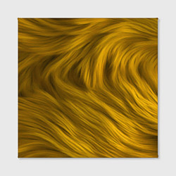 Холст квадратный Текстура желтой шерсти, цвет: 3D-принт — фото 2