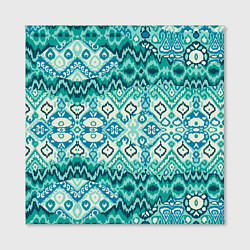Холст квадратный Орнамент узбекского народа - икат, цвет: 3D-принт — фото 2