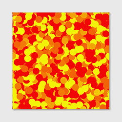 Холст квадратный Золотые шарики, цвет: 3D-принт — фото 2