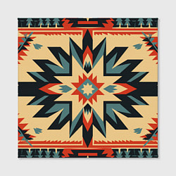 Холст квадратный Орнамент в стиле американских индейцев, цвет: 3D-принт — фото 2