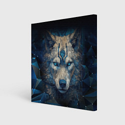 Холст квадратный Fantasy wolf, цвет: 3D-принт