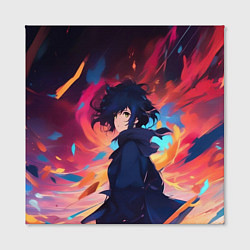 Холст квадратный Аниме девушка и ветер, цвет: 3D-принт — фото 2