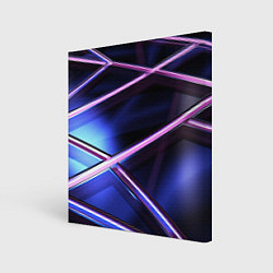 Картина квадратная Фиолетовая геометрическая абстракция