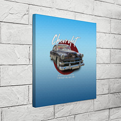 Холст квадратный Американский классический автомобиль Chevrolet Bel, цвет: 3D-принт — фото 2