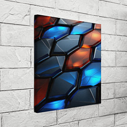 Холст квадратный Прозрачные абстрактные плиты, цвет: 3D-принт — фото 2