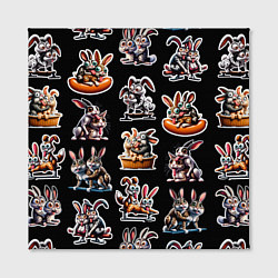 Холст квадратный Кролики - Камасутра позы, цвет: 3D-принт — фото 2