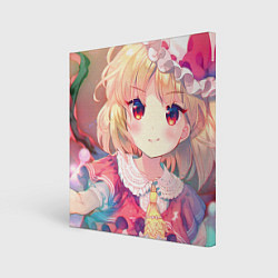 Холст квадратный Touhou Project Flandre Cute, цвет: 3D-принт
