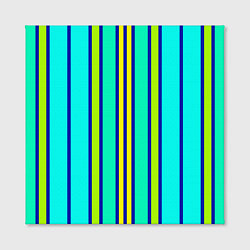 Холст квадратный Вертикальные неоновые полосы, цвет: 3D-принт — фото 2