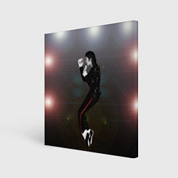 Холст квадратный Michael Jackson в прыжке, цвет: 3D-принт