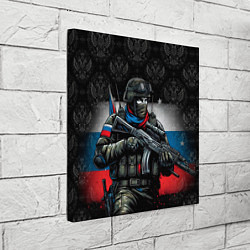 Холст квадратный Русский солдат, цвет: 3D-принт — фото 2