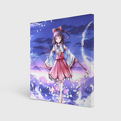 Картина квадратная Touhou Project Рейму улыбка
