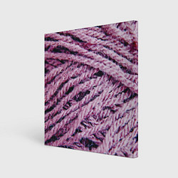 Холст квадратный Сиреневые нити, цвет: 3D-принт