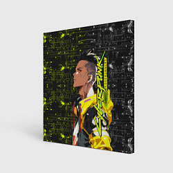 Холст квадратный David Martinez - Cyberpunk: Edgerunners, цвет: 3D-принт